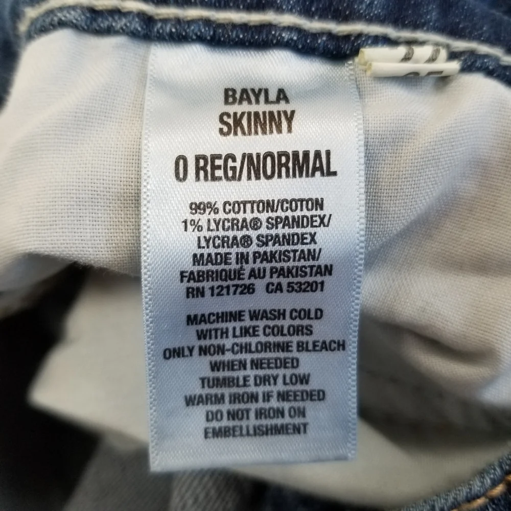 Aeropostale Bayla Low Rise Skinny Jeans Rhinestone Size 0 NWT